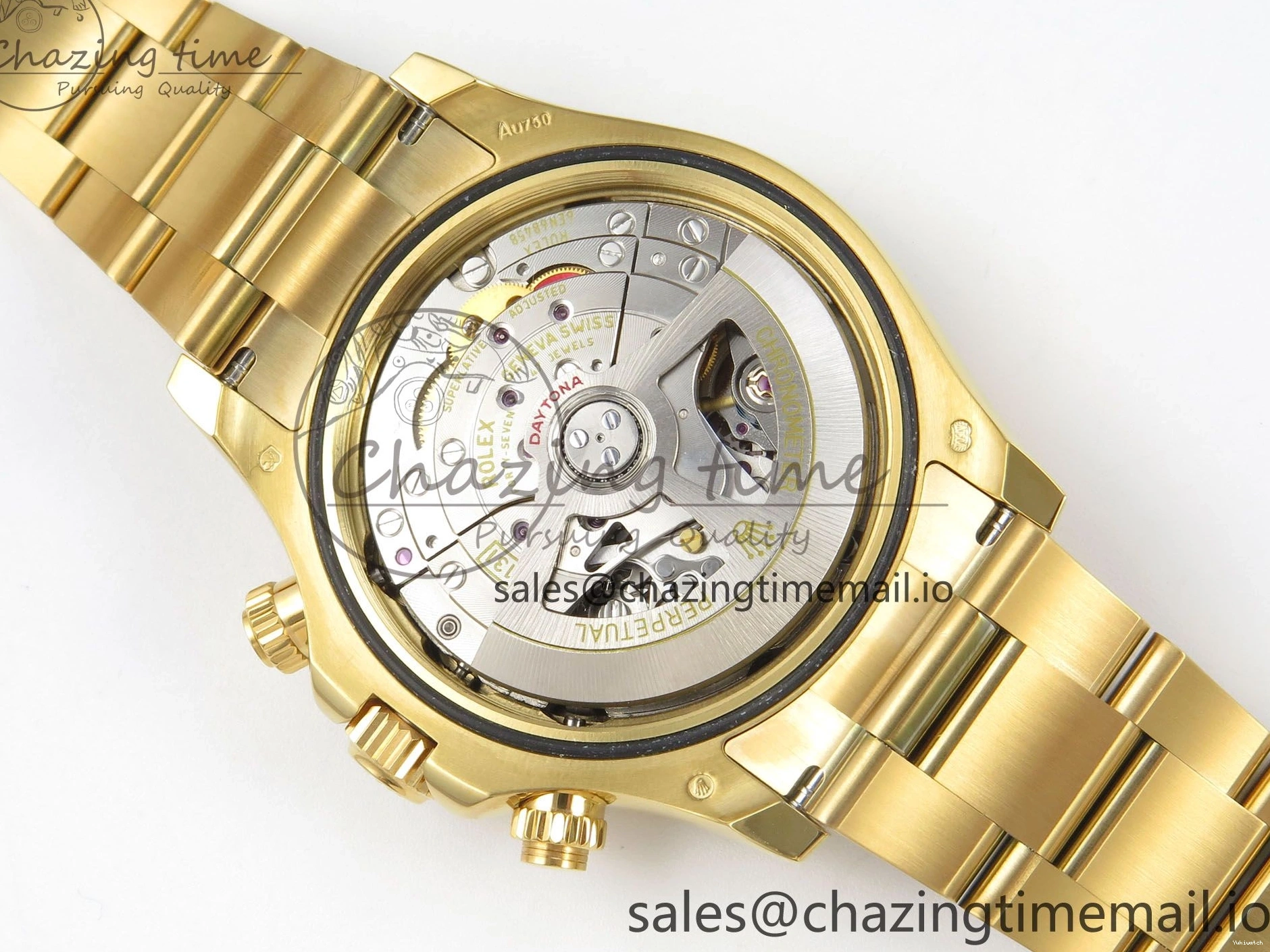 Clone Dial 1:1 YG Edition Daytona Bracelet Super Black Best DD4131 Diamonds YG 126508 on YG Clean 0307